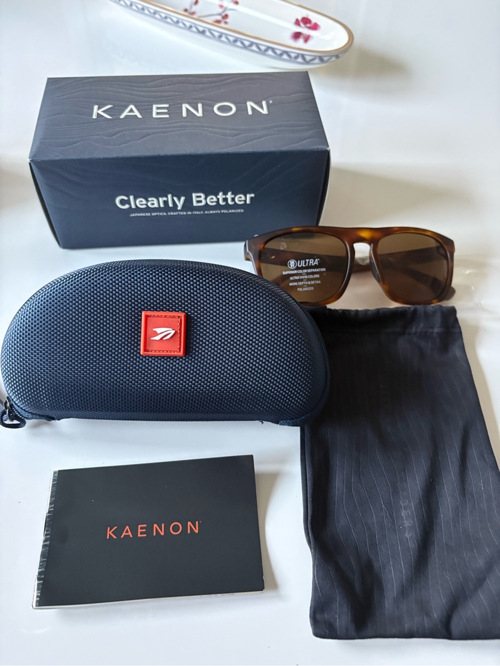 Kaenon Polarized Tortoiseshell Brown Lenses Japanese Optics, crafted in Italy